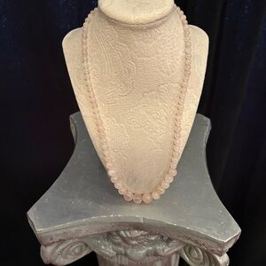 Elegant Rose Quartz Beaded Necklace